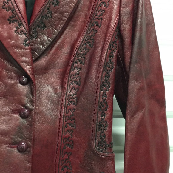 Escada leather jacket - Picture 5 of 8